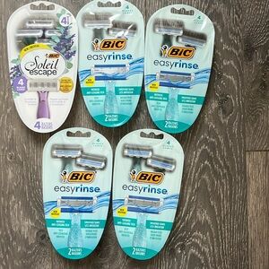 Lot of 5 NEW Bic Razors
